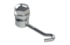 Gurin Com Gancho Direito Redondo Hl Fechado 35.05.004 - Morelli