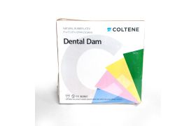 Lençol De Borracha Dam Hygenic Medio Azul (127x127mm) C/52un + Arco Flexível