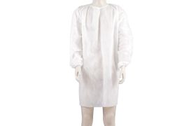 Avental Descartável Tnt Ml Punho Elástico Gr30 C/ Tiras Branco - Protclear