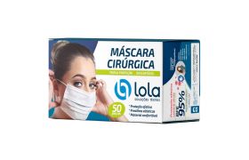 Máscara Descartável Tripla Elástico Verde - Lola