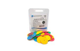 DISCO LIXA PAPEL P/ RESINA ACRILICA 22MM SORTIDA C/100 MICRODONT