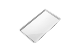 Bandeja Plástica Média 22 x 12 x 1,5cm Branca | Confort