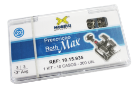 BRÁQUETE ROTH MAX 22 10 KIT 5X5 COM GANCHO(13°) - Ref.10.15.935 - MORELLI