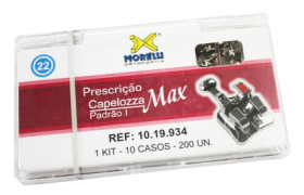 BRÁQUETE CAPELOZ MAX I 22 10 KIT 5X5 COM GANCHO - Ref.10.19.934 - MORELLI