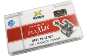 BRÁQUETE MBT MAX 22 10 KIT 5X5 COM GANCHO CP - Ref.10.35.935 - MORELLI