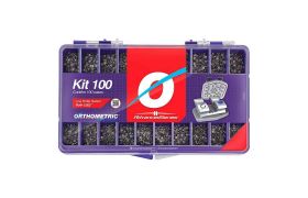 Braquete Metalico Roth Advanced Mini 22 100 Casos 10102900 - Orthometric