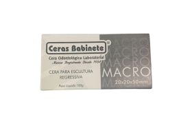 Cera para Escultura Bloco 20x20x50 Macro Branca - Babinete