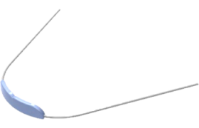 PLACA LABIO ATIVA SEM GANCHO AZUL (.045") Ref.50.40.002 - MORELLI