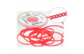 Elástico Corrente Curto Vermelho Cristal  Ref.60.05.151 - Morelli