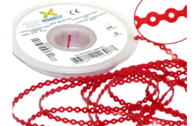 Elástico Corrente Longo Vermelho Ref.60.05.310 - Morelli