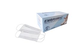 MASCARA CIRÚRGICA DESCARTÁVEL (ELASTICOS) - EMBRAMAC