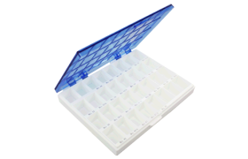 ESTOJO/CAIXA PARA BANDAS ORTODÔNTICAS UNIVERSAIS - INFERIOR - D/E - COR AZUL 80.02.021 - MORELLI