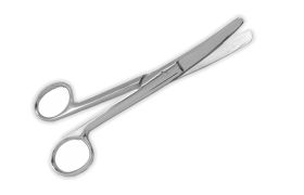 Tesoura Romba-Romba Curva 17cm - Millennium - Golgran