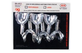 Moldeira Alumínio Lisa Desdentado com 6 Giachetti - AG