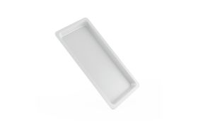 Bandeja Plástico P 22X9X1,5 Branca - Maquira