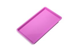 Bandeja Plástica Média 22x12x1,5 Rosa | Confort