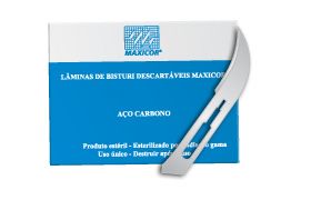 LAMINA BISTURI NUMERO 12 CARBONO - MAXICOR