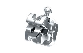 Bráquete Metálico Roth 22 Autoligado U-clip com Gancho D34 | Orthometric