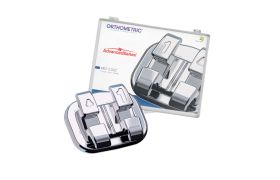 BRÁQUETE METAL MBT 0.022 ADVANCED SERIES AÇO INOX MINI 1 KIT 5X5 MINI 10.11.2000 ORTHOMETRIC