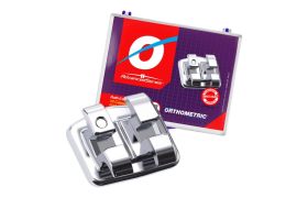 Kit Bráquete Metálico Advanced Series Roth 022 com 10 casos ref.10102910 - ORTHOMETRIC