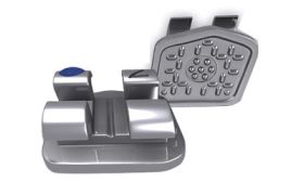 BRÁQUETE METAL ROTH 0.022 ADVANCED L5L ( DENTE 35 ) 2º PRÉ-MOLAR INFERIOR ESQUERDO C/GANCHO 10.10.2535 ORTHOMETRIC