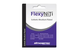 ARCO FLEXY NITI SUPER ELASTICO ESTHETIC RHODIUM PLATED 0.016X.022 RETANGULAR SUPERIOR 51.15.1216 ORTHOMETRIC