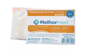 Compressa de Gaze Estéril 9 Fios Com 10 - Melhormed