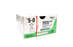 FIO AGULHADO MONONYLON 5.0 1/2 1,7CM - ETHICON