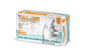 Luva de Látex sem talco Powder Free - EP - TALGE
