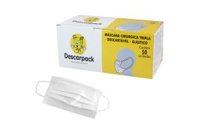 Máscara Cirúrgica Descartável (Elásticos) - Descarpack 