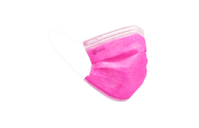 MÁSCARA DESCARTÁVEL TRIPLA ROSA - LOLA