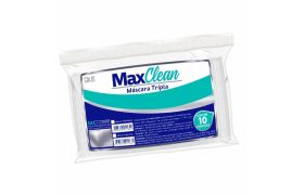 Mascara Elástico Tripla Com 10 Branca Maxclean