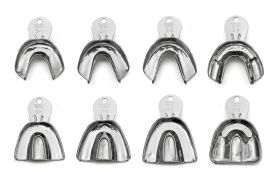 MOLDEIRA AÇO INOX KIT COM 08 LISA - TECNODENT