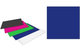 PLACA SILICONE 3MM COM 5 QUADRADA AZUL - BIOART