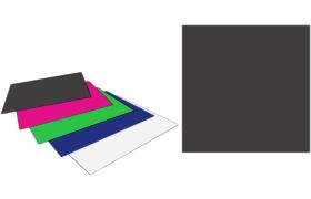 PLACA SILICONE 3MM COM 5 QUADRADA PRETA - BIOART
