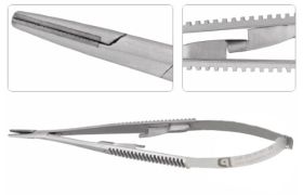 Porta Agulha 18cm Castroviejo Ponta de Wídea - Quinelato