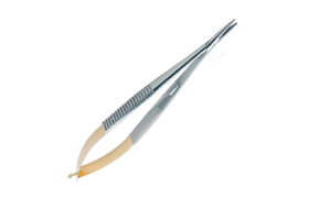 Porta Agulha Castroviejo Reta 14cm - Golgran