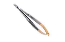 Porta Agulha Castroviejo Reto Especial Com Wídia - Golgran