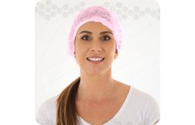 Touca Descartável Rosa  - PROTCLEAR