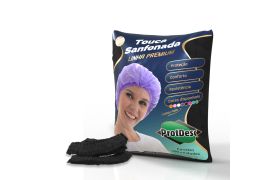 Touca Descartável Sanfonada Preta - Protedesc