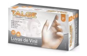 Luva Vinil M Sem Pó - Talge