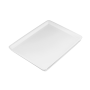 Bandeja Plástica Grande 22 x 17 x 1,5cm Branca | Confort